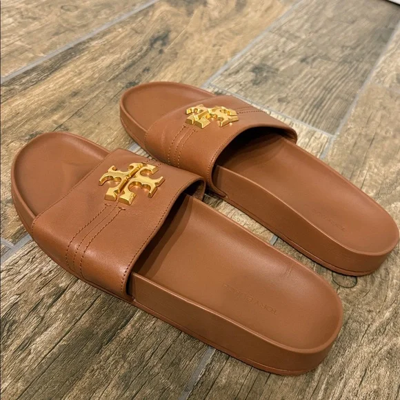 Tory Burch Everly Anatomic Cloud Paris Nappa Slide Sandle slip on size 9.5 - Picture 3 of 6